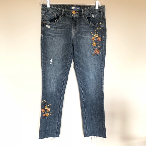 democracy frayed hem jeans